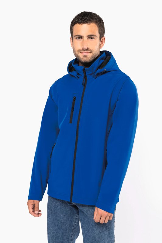 Veste Softshell 3 couches à capuche avec manches amovibles unisexe – Image 3