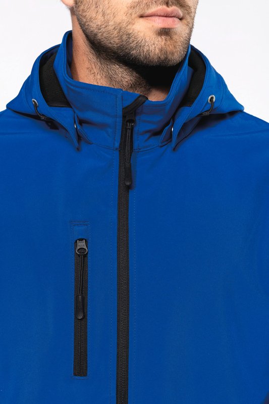 Veste Softshell 3 couches à capuche avec manches amovibles unisexe – Image 20