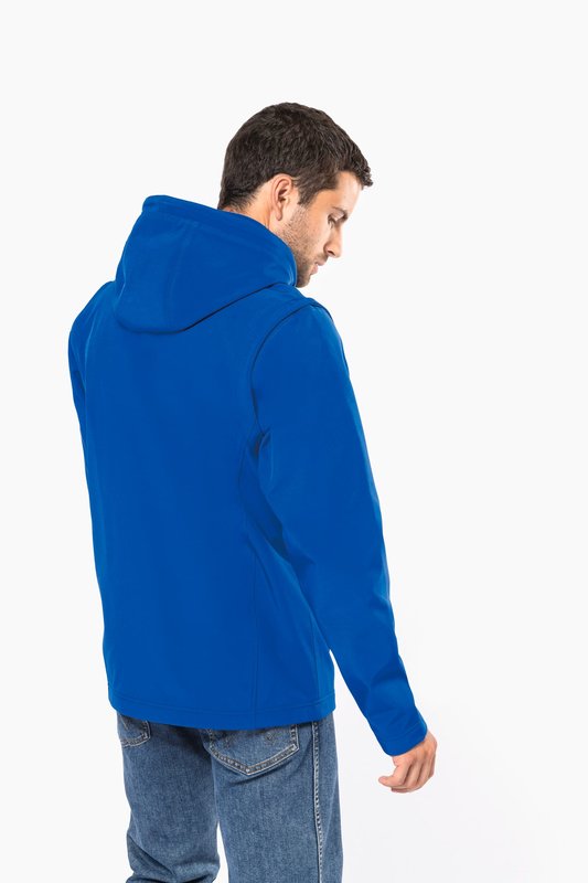 Veste Softshell 3 couches à capuche avec manches amovibles unisexe – Image 4
