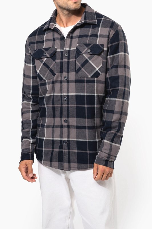 Surchemise à carreaux doublée sherpa homme – Image 21