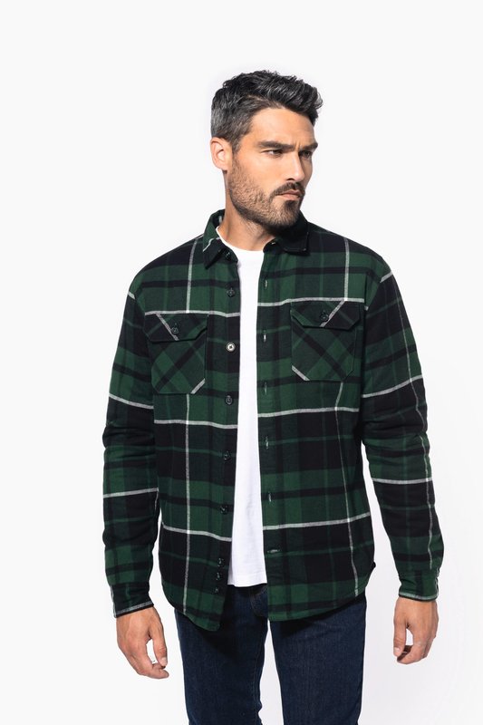 Surchemise à carreaux doublée sherpa homme – Image 14