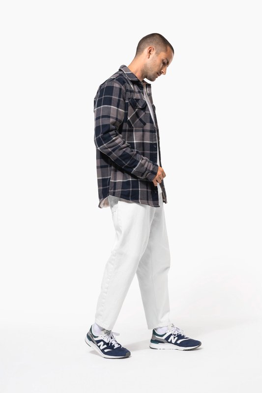 Surchemise à carreaux doublée sherpa homme – Image 12