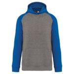 Gris chiné / Bleu royal sportif