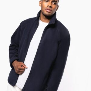 Veste micropolaire zippée manches raglan homme