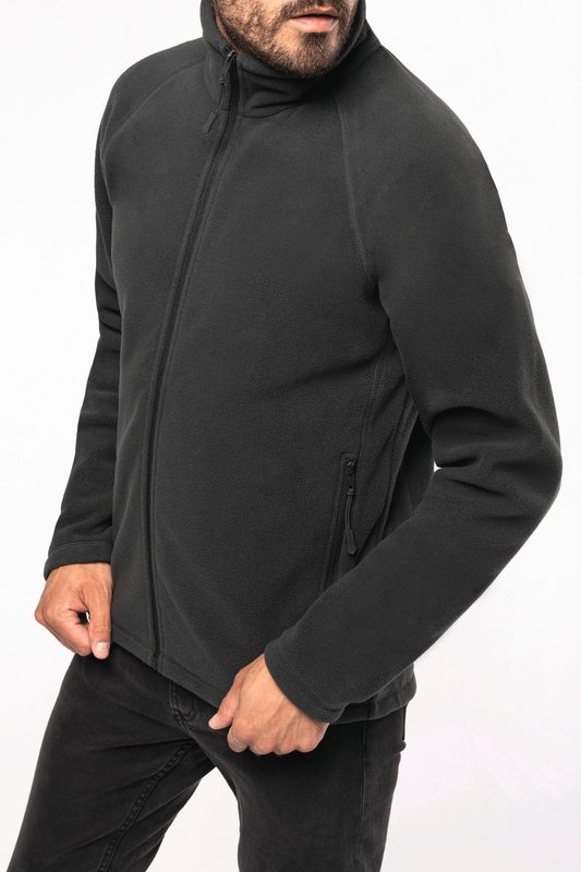 Veste micropolaire zippée manches raglan homme – Image 4
