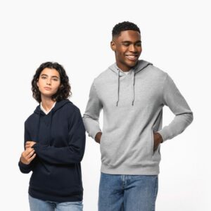 Sweat-shirt french terry écoresponsable à capuche unisexe