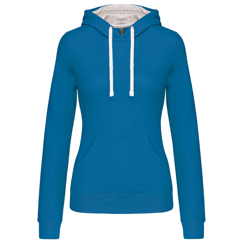 Sweat-shirt capuche contrastée femme – Image 30