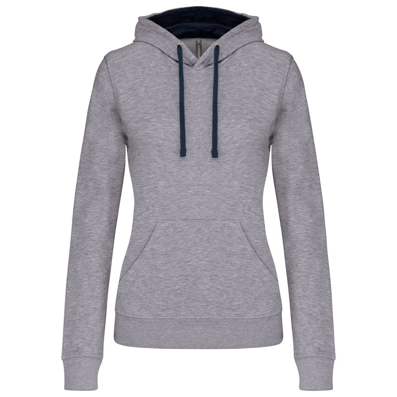 Sweat-shirt capuche contrastée femme – Image 27