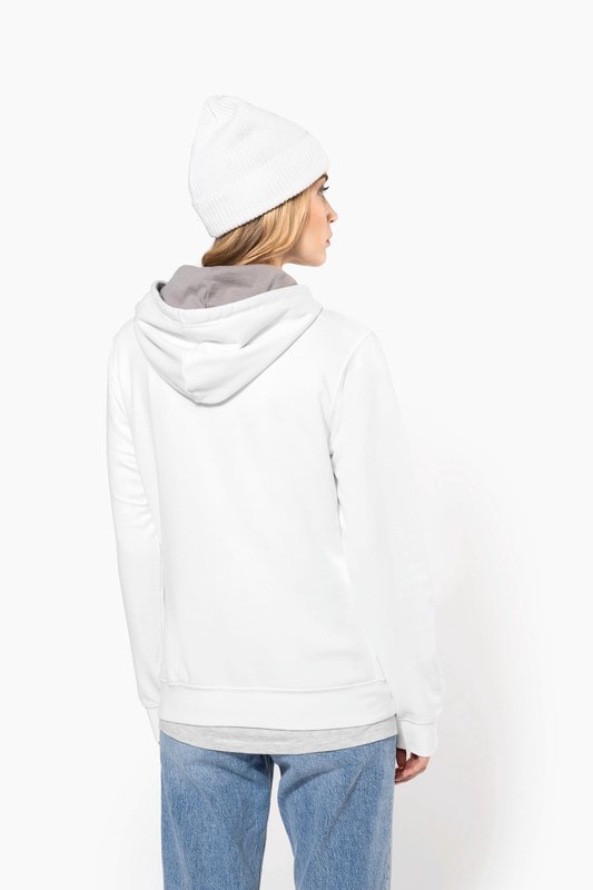 Sweat-shirt capuche contrastée femme – Image 3