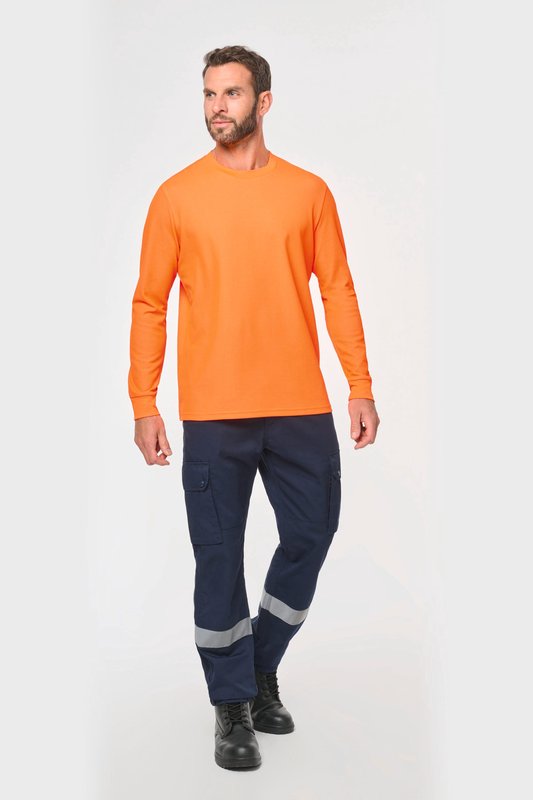 T-shirt unisexe écoresponsable manches longues coton/polyester – Image 14