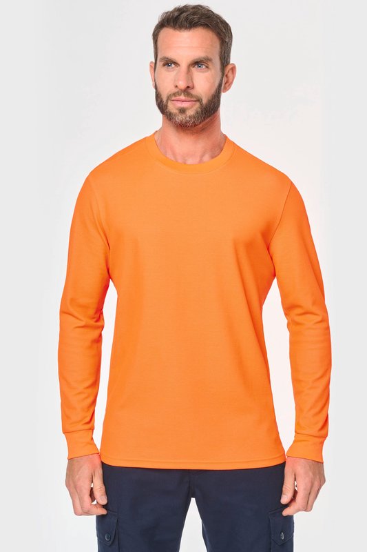 T-shirt unisexe écoresponsable manches longues coton/polyester – Image 12