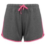 Gris chiné / Rose fluo