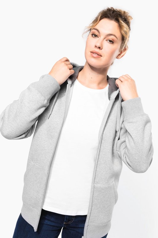 Sweat-shirt zippé capuche unisexe – Image 5