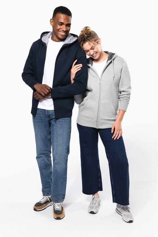 Sweat-shirt zippé capuche unisexe – Image 20