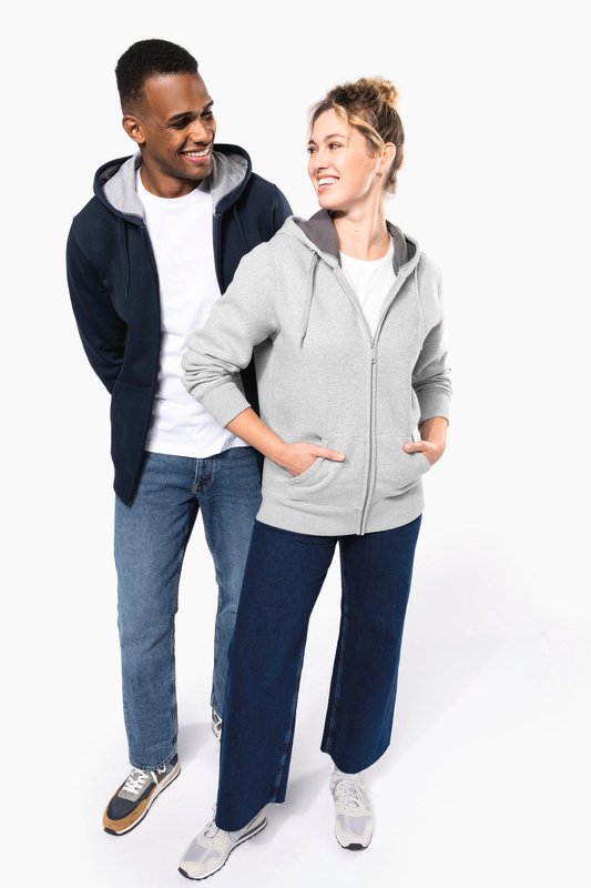 Sweat-shirt zippé capuche unisexe – Image 14
