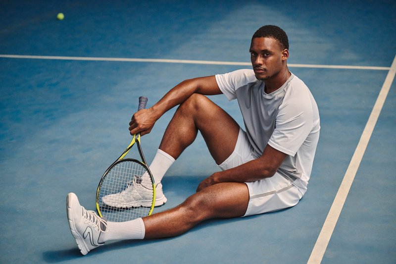 T-shirt de padel bicolore à manches raglan homme – Image 15