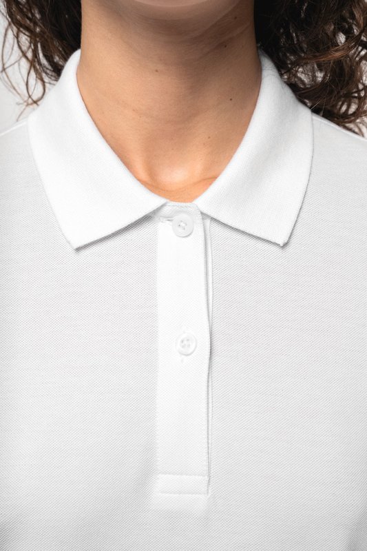 Polo piqué manches longues Bio180 femme – Image 4