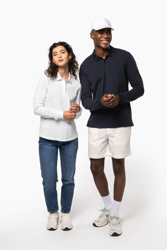 Polo piqué manches longues Bio180 femme – Image 9