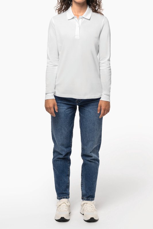 Polo piqué manches longues Bio180 femme – Image 14