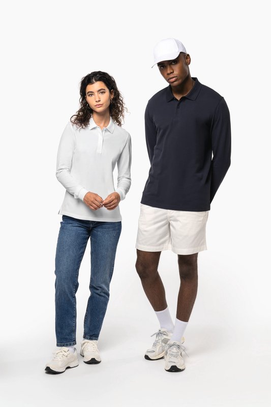 Polo piqué manches longues Bio180 femme – Image 8