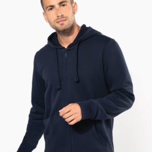 Sweat-shirt zippé capuche homme