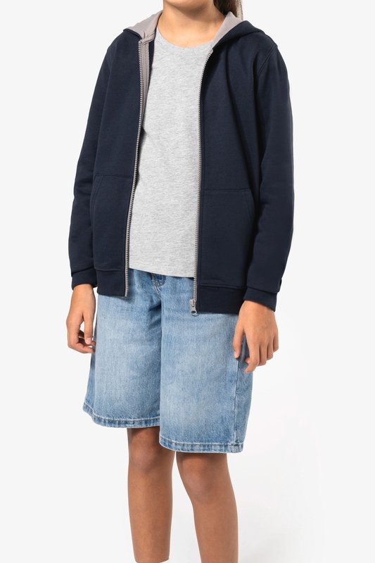 Sweat-shirt zippé capuche enfant – Image 10