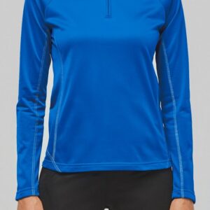 Haut de sport manches longues ¼ zip femme