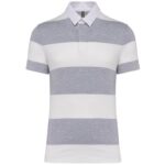 Gris Oxford / Rayures blanches