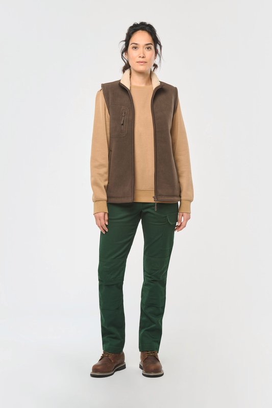 Bodywarmer polaire avec intérieur sherpa unisexe – Image 12