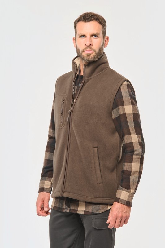 Bodywarmer polaire avec intérieur sherpa unisexe – Image 5