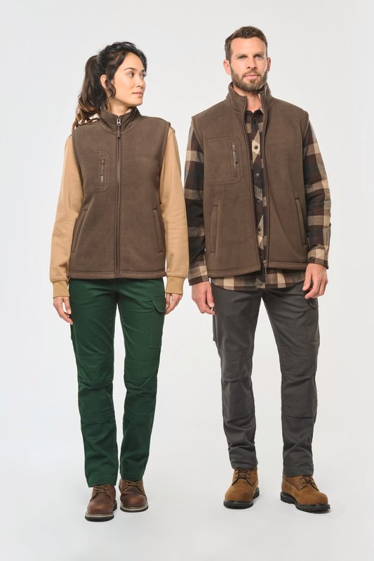 Bodywarmer polaire avec intérieur sherpa unisexe – Image 13