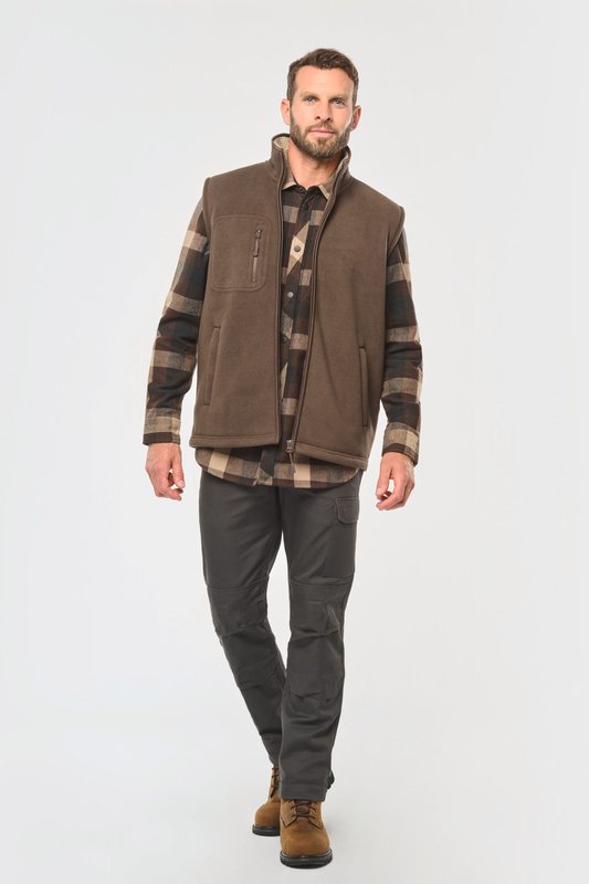 Bodywarmer polaire avec intérieur sherpa unisexe – Image 6