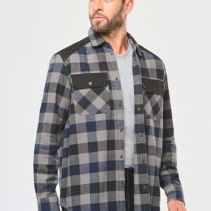 Chemise à carreaux avec poches homme