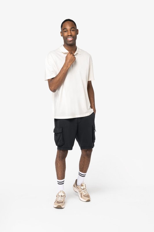 Polo écoresponsable maille piquée à épaules tombantes homme – Image 3