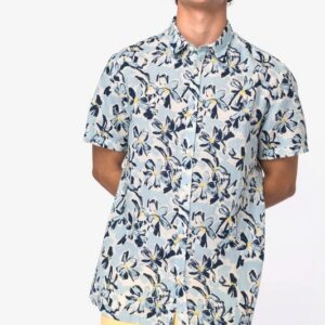 Chemise écoresponsable imprimé végétal homme