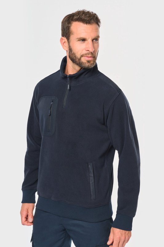 Polaire écoresponsable col zippé unisexe – Image 10