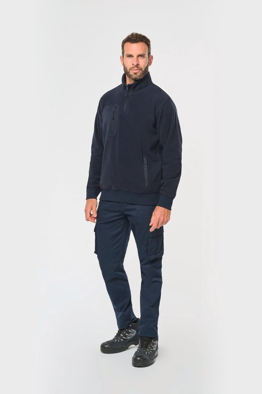 Polaire écoresponsable col zippé unisexe – Image 12