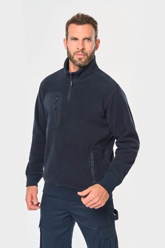 Polaire écoresponsable col zippé unisexe – Image 50