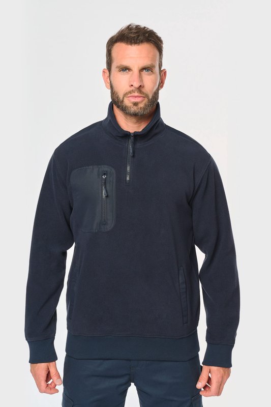 Polaire écoresponsable col zippé unisexe – Image 8