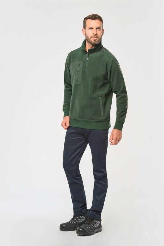 Polaire écoresponsable col zippé unisexe – Image 41