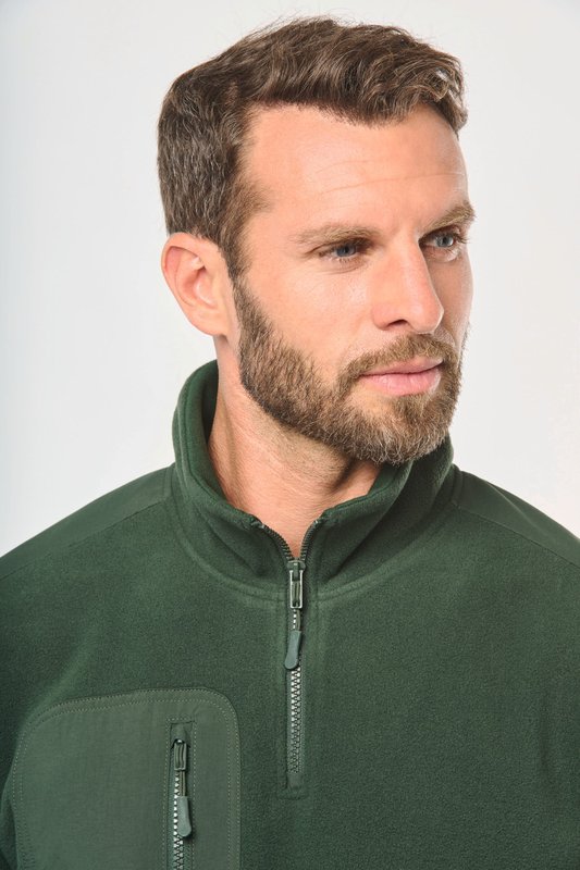 Polaire écoresponsable col zippé unisexe – Image 44