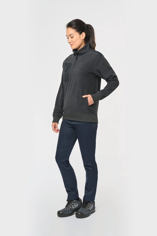 Polaire écoresponsable col zippé unisexe – Image 7