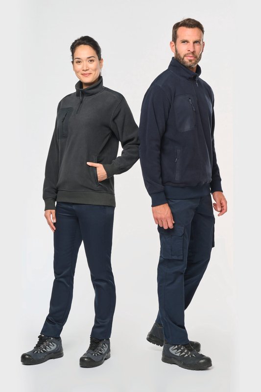 Polaire écoresponsable col zippé unisexe – Image 13