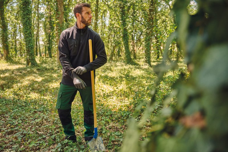 Polaire écoresponsable col zippé unisexe – Image 53