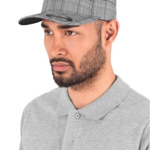 Casquette motif prince de galles