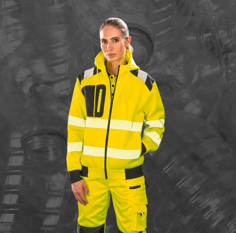 Sweat-shirt à capuche de sécurité recyclé – Image 3