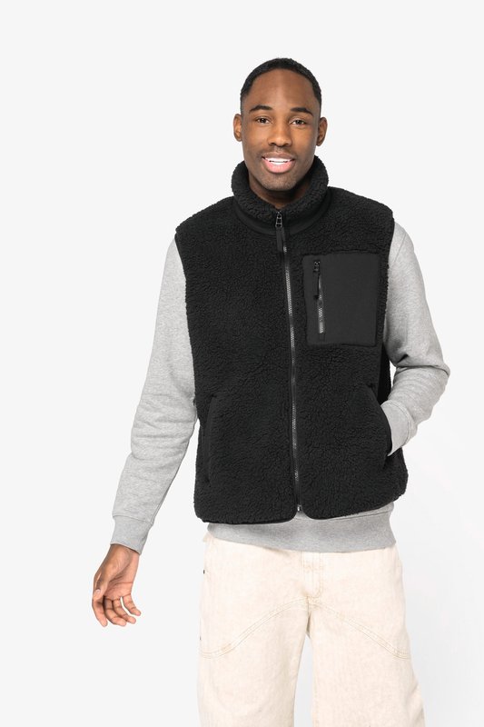 Bodywarmer écoresponsable en sherpa unisexe – Image 5