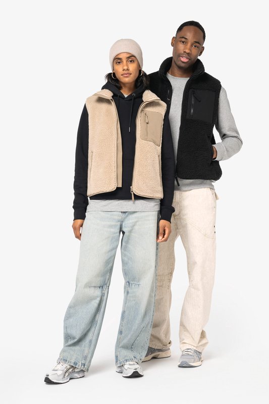 Bodywarmer écoresponsable en sherpa unisexe – Image 3