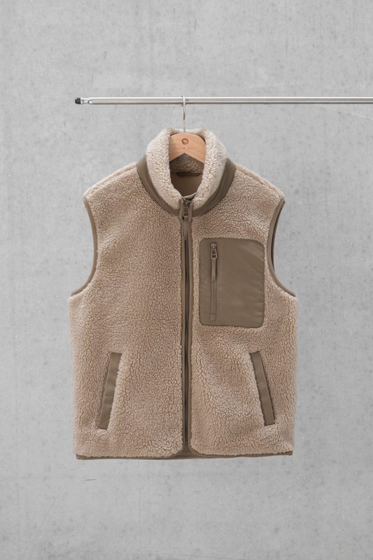 Bodywarmer écoresponsable en sherpa unisexe – Image 13