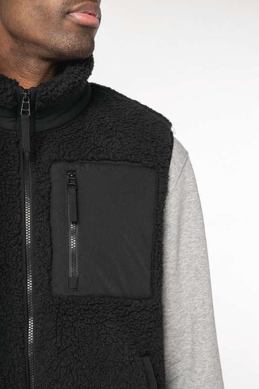 Bodywarmer écoresponsable en sherpa unisexe – Image 8